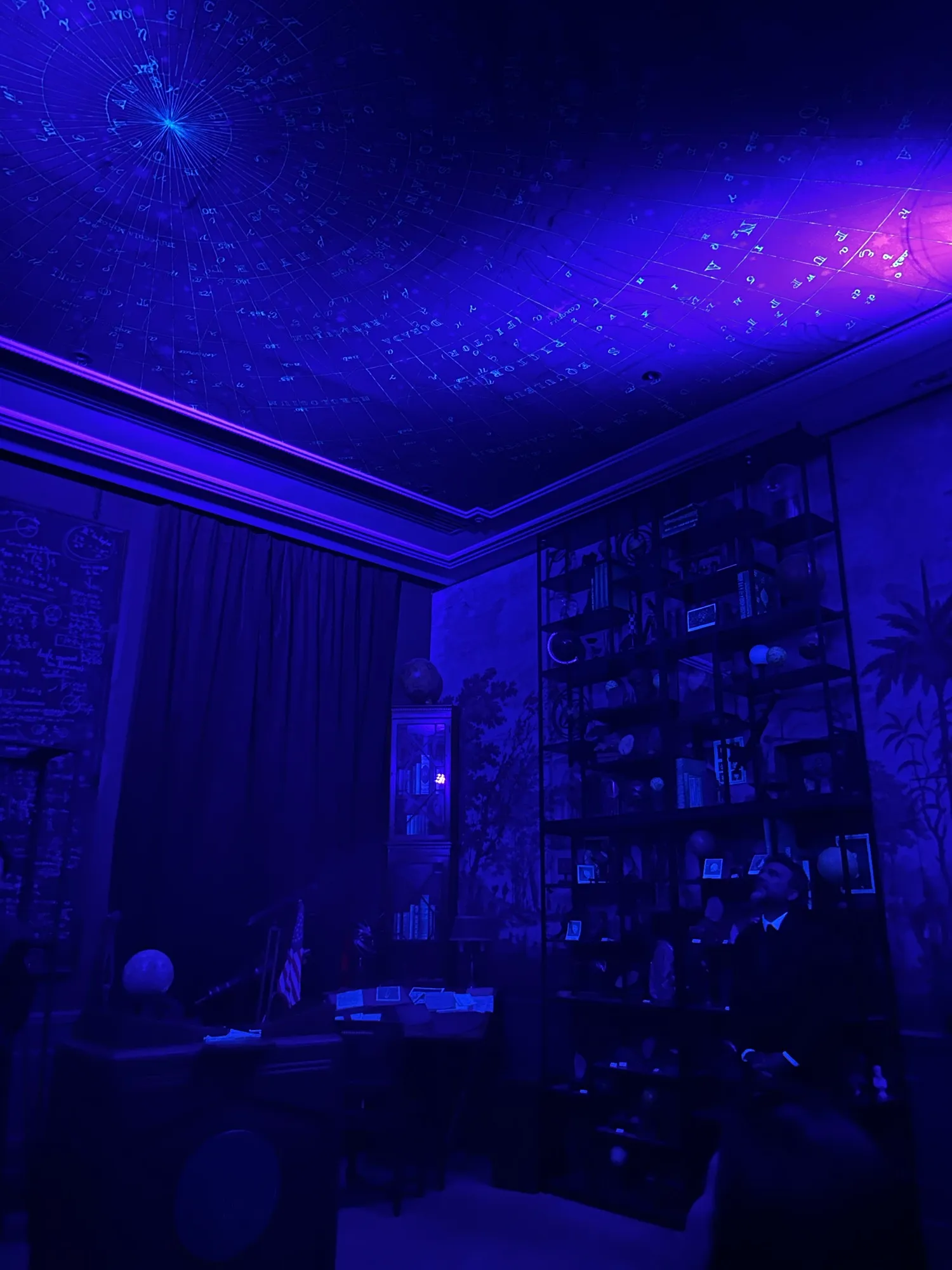 A glow-in-the-dark ceiling.
