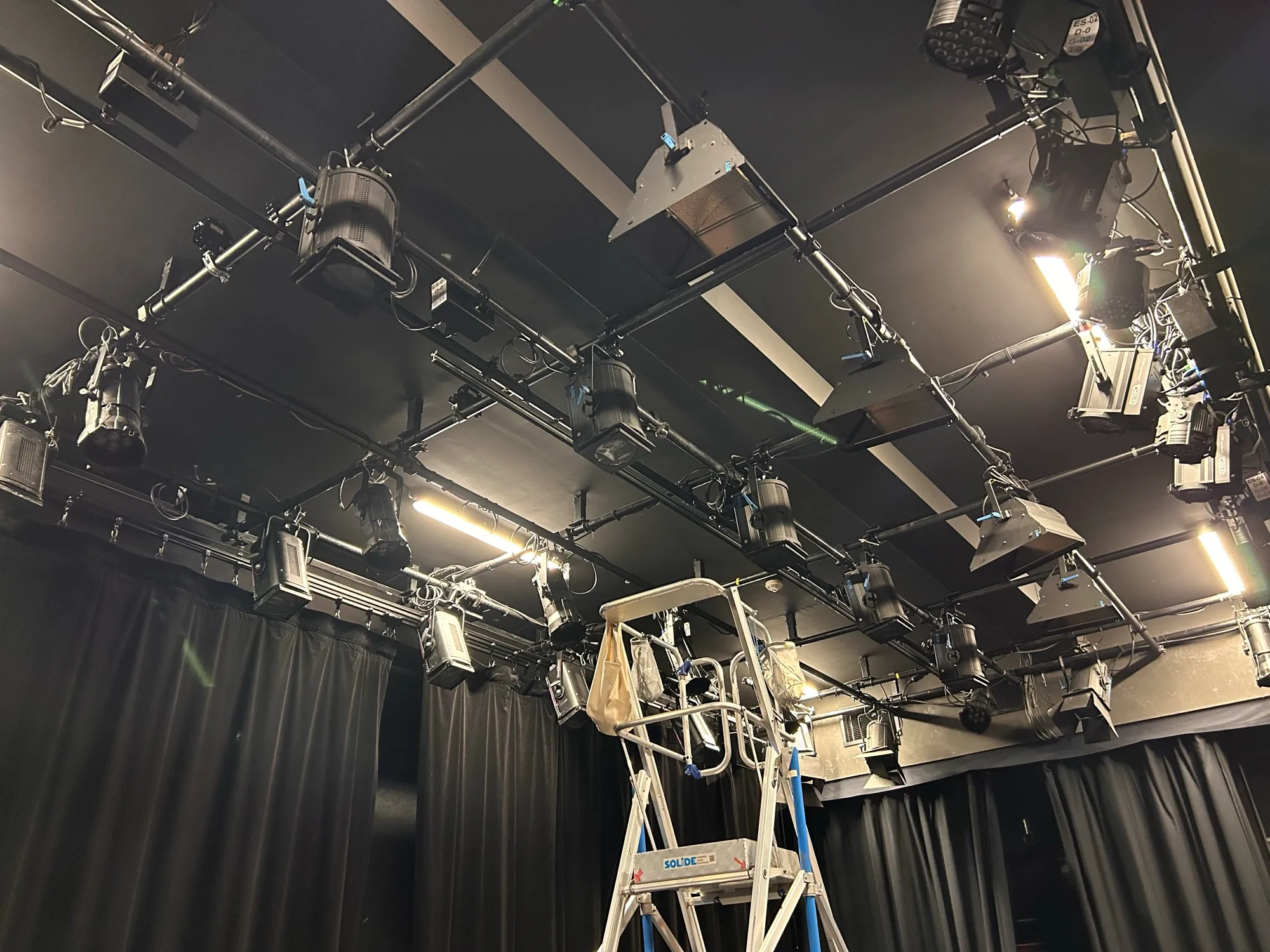 The lighting rig.