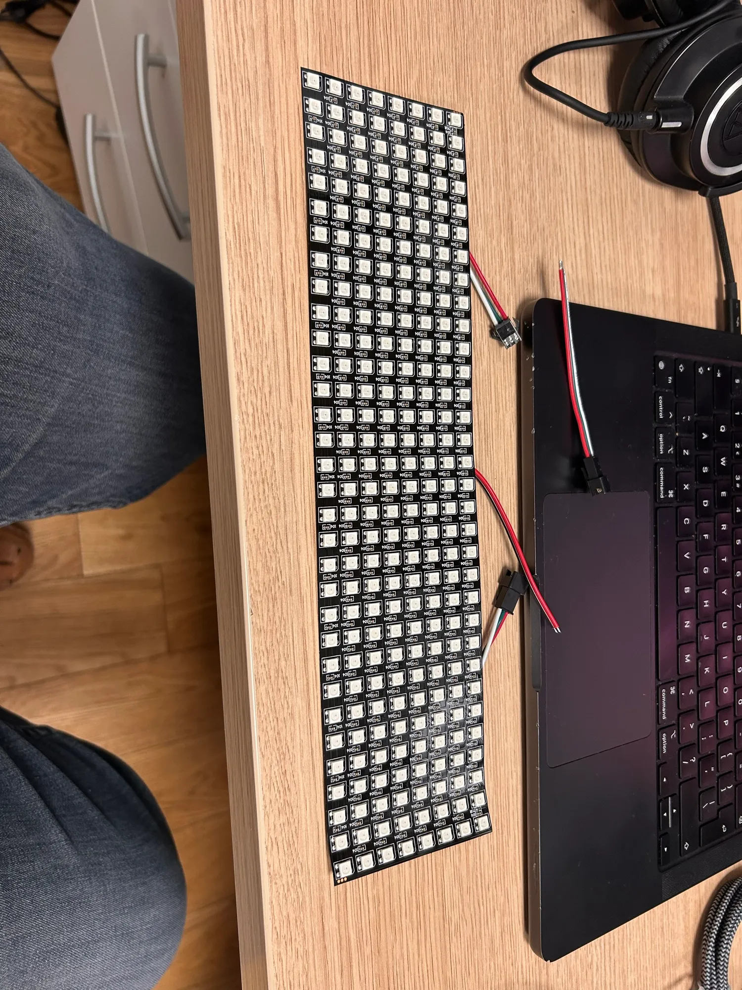 A first LED matrix.