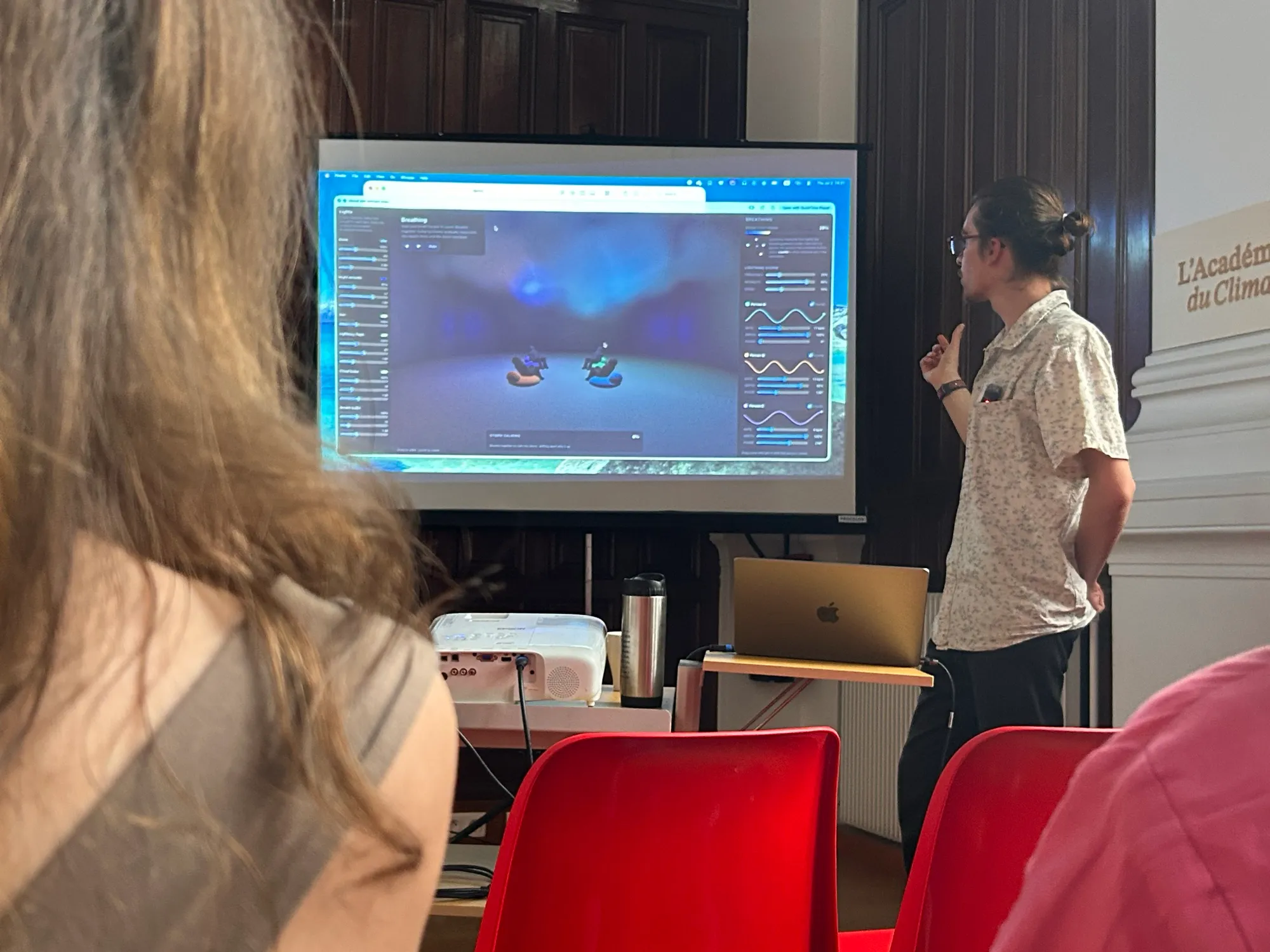 Showing the mock-up.